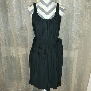 bebe Tie Waste Little Black Dress